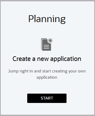 Creating a new application